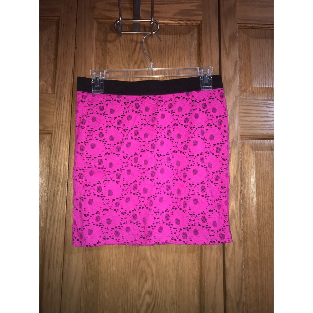 Pink Lace Skirt